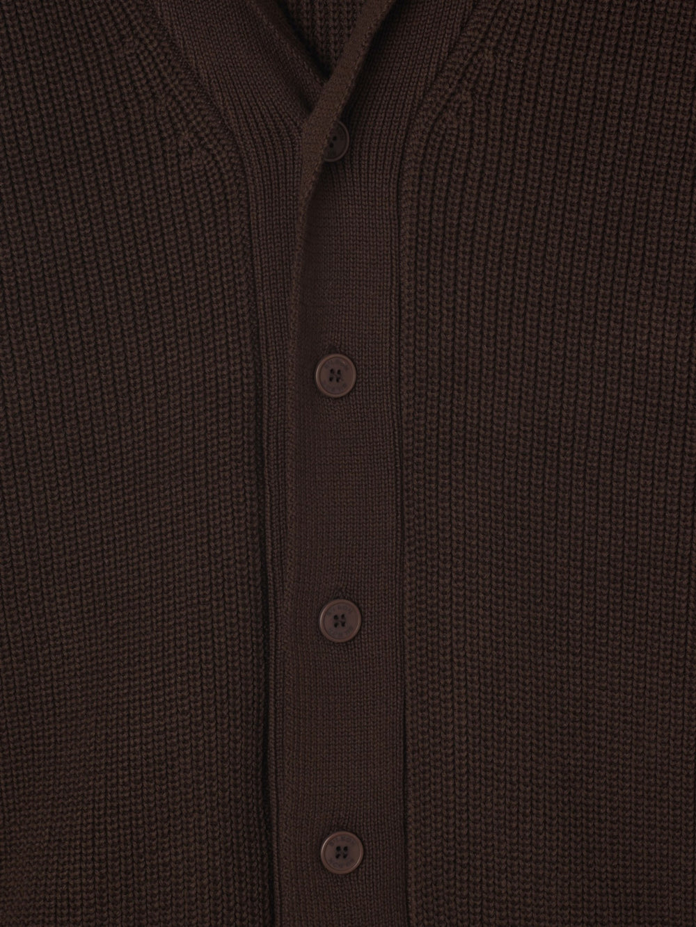 Cruise ribbed brown cardigan