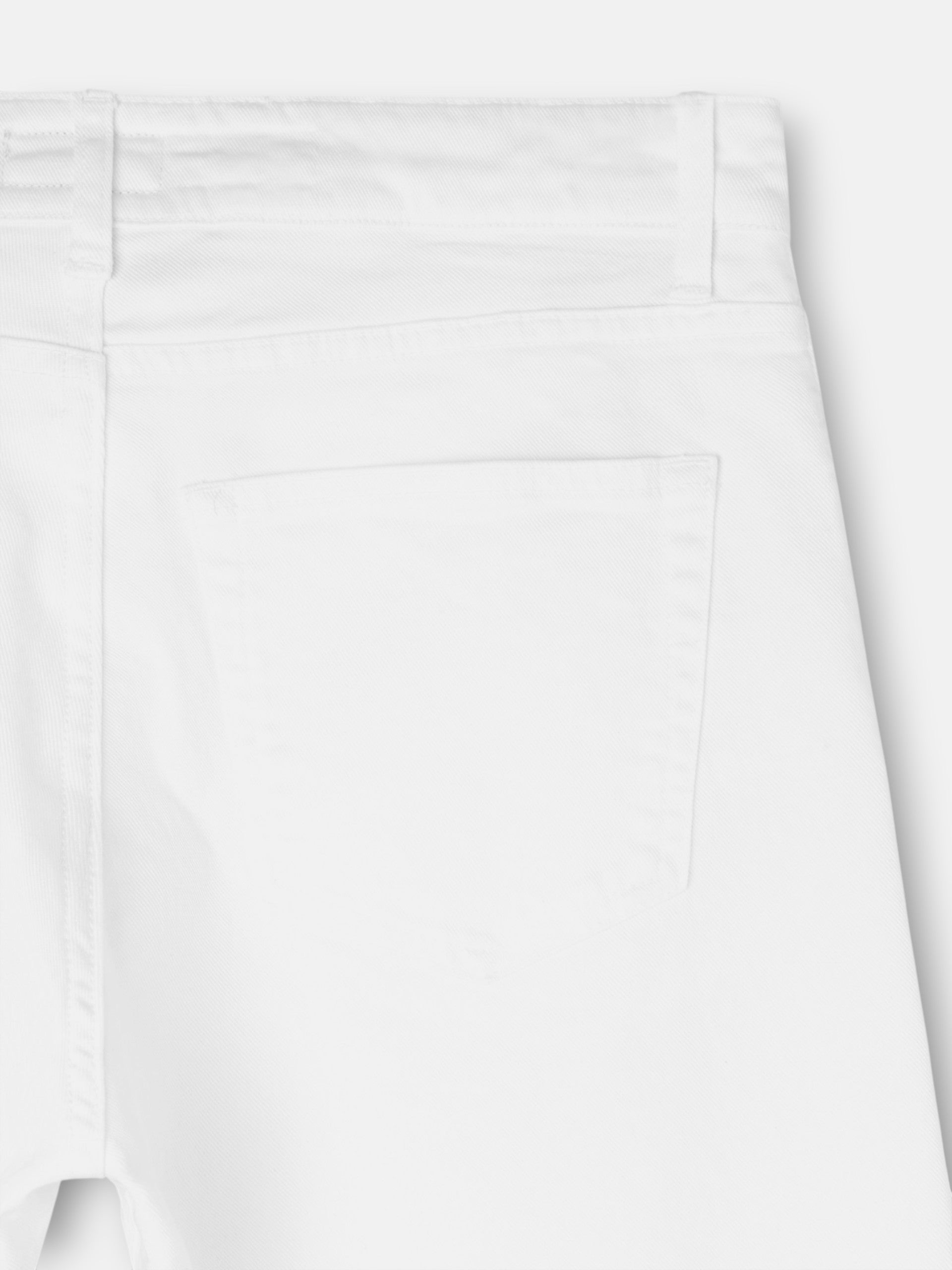 White cruise denim sport pants