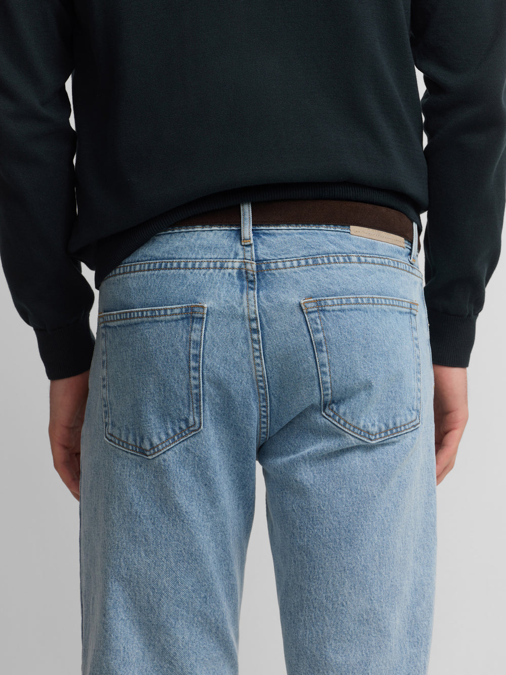 Medium blue cruise denim sport trousers