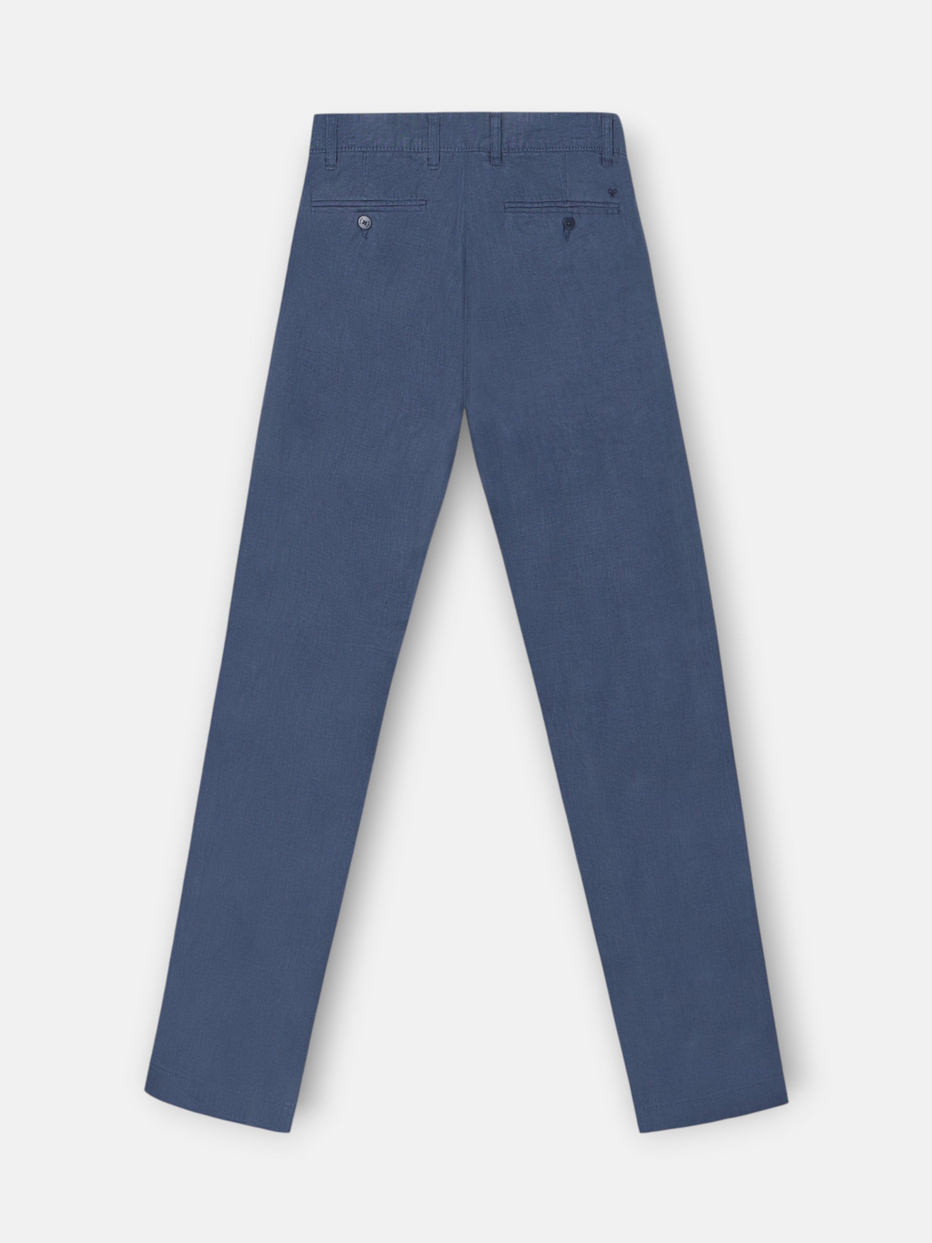 Sport chino linen trousers indigo blue