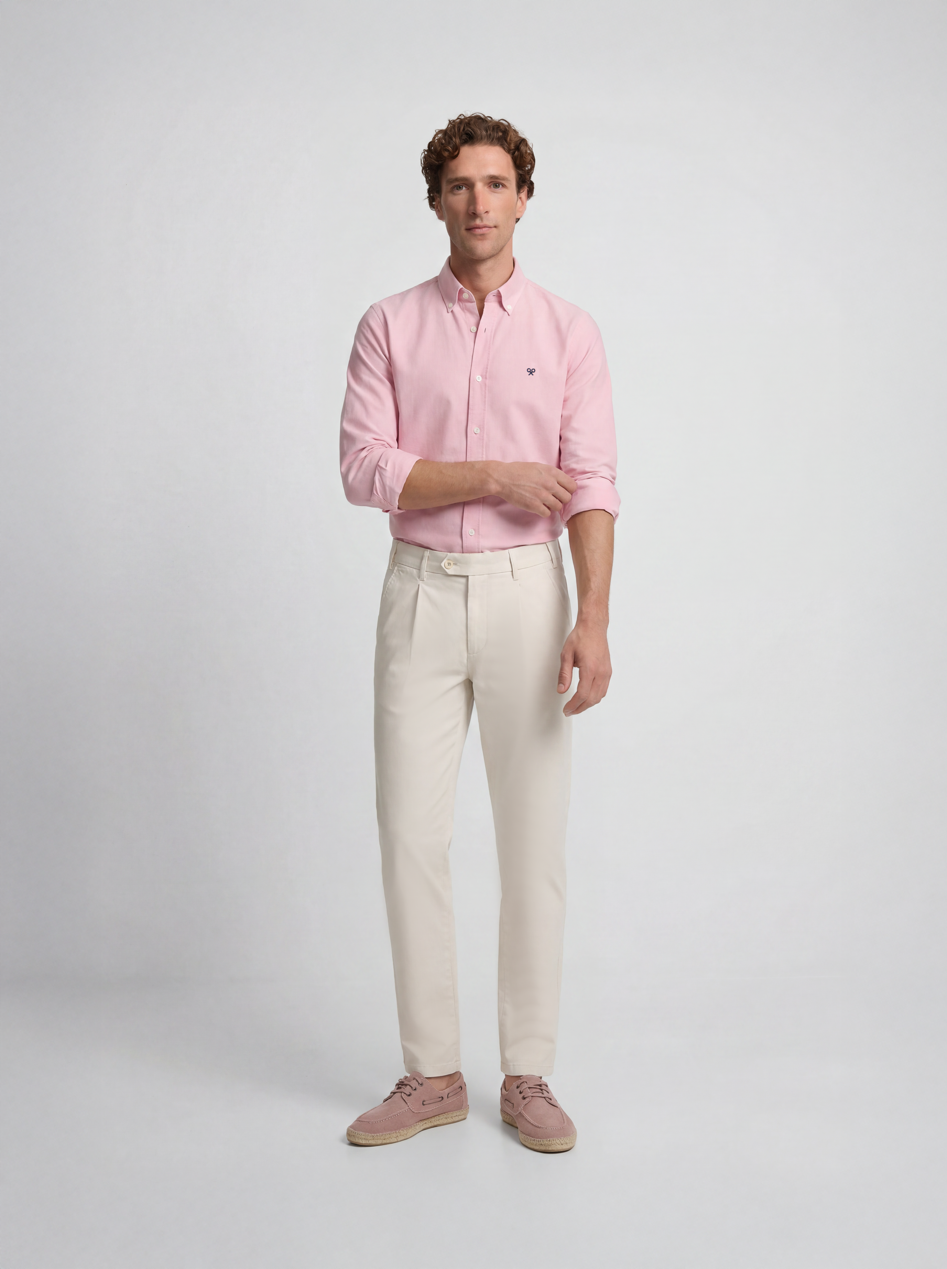 Pantalon sport chino pinzas piedra