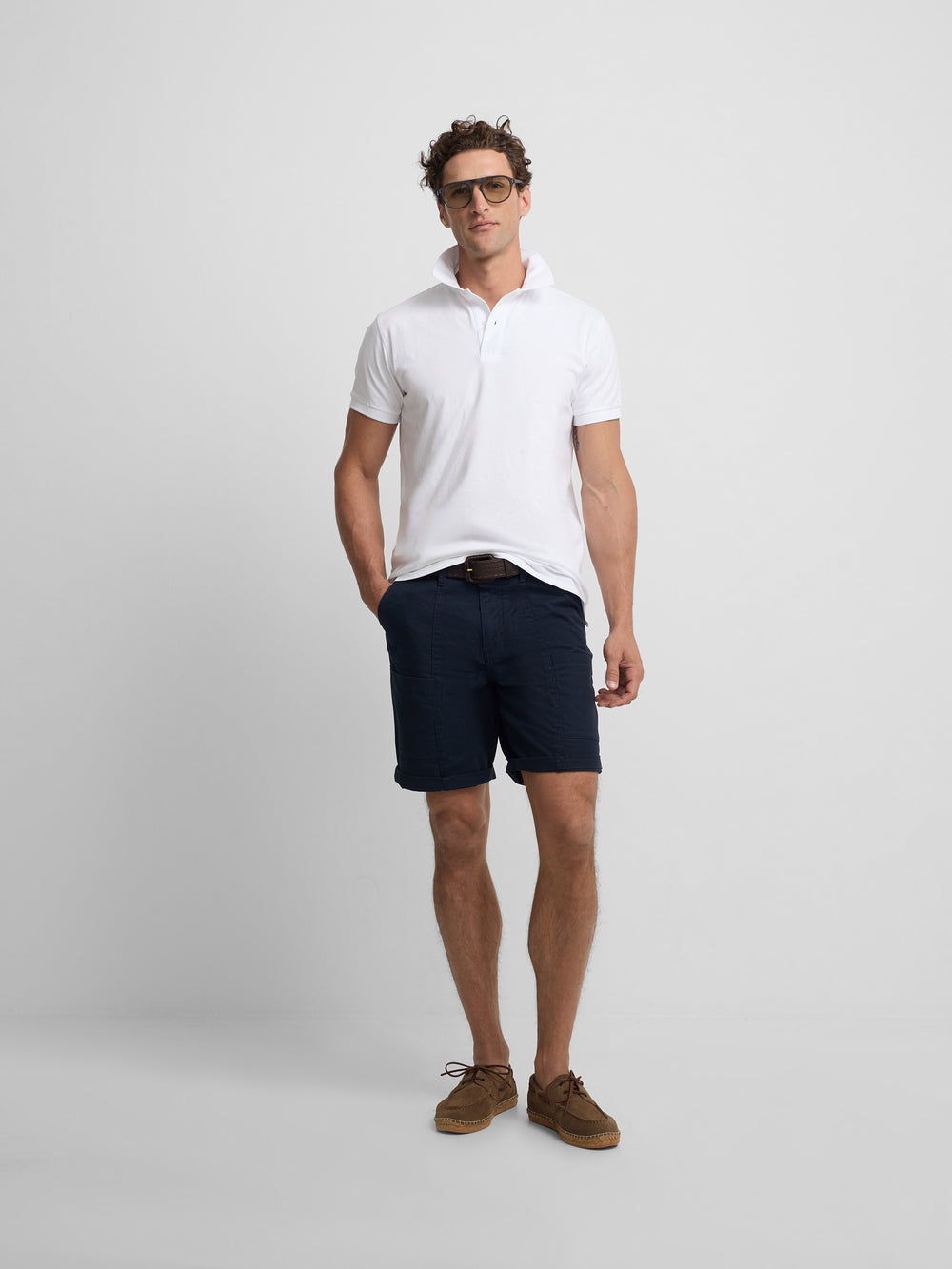 White polo shirt