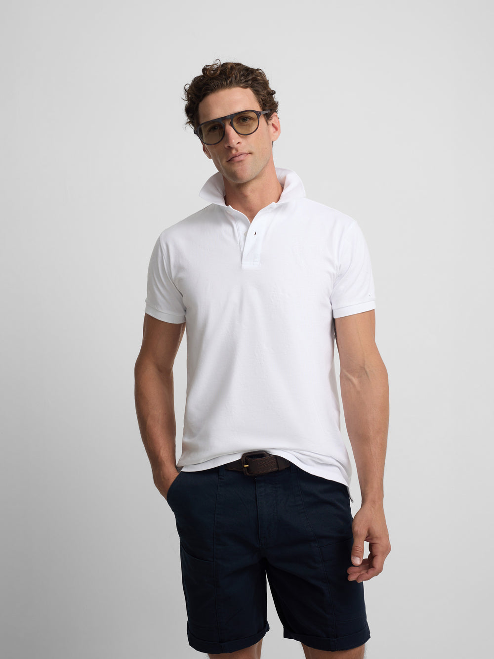 White polo shirt