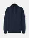 Sudadera media cremallera cruise azul marino