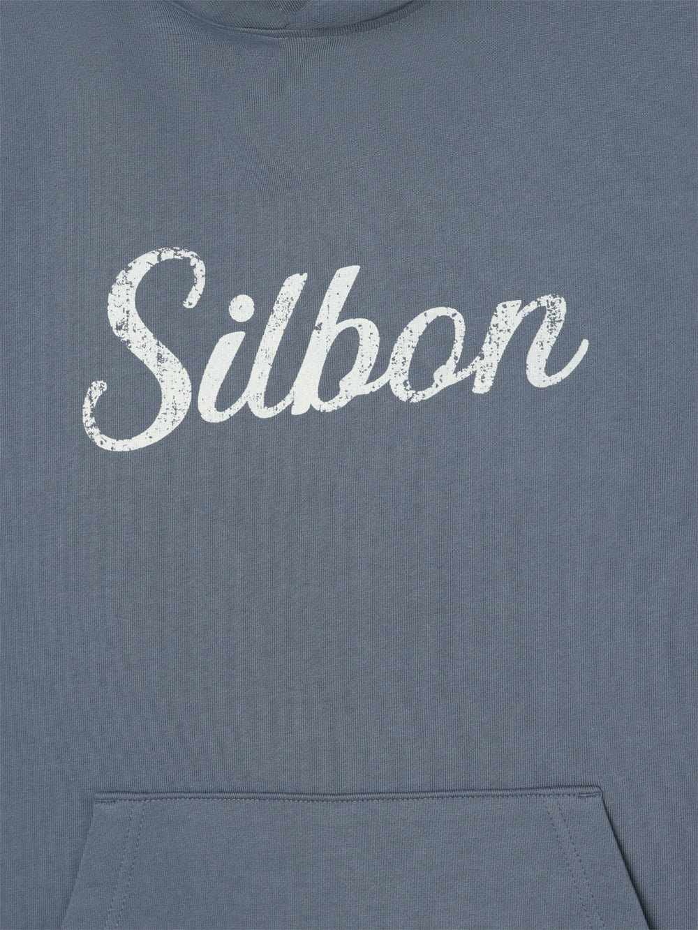 Sweatshirt com capuz Silbon vintage azul índigo