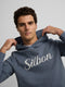 Silbon vintage indigo blue hoodie