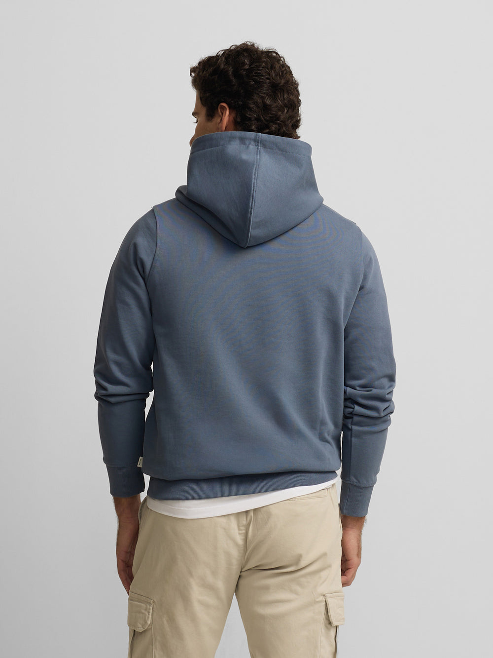 Sudadera capucha Silbon vintage azul indigo