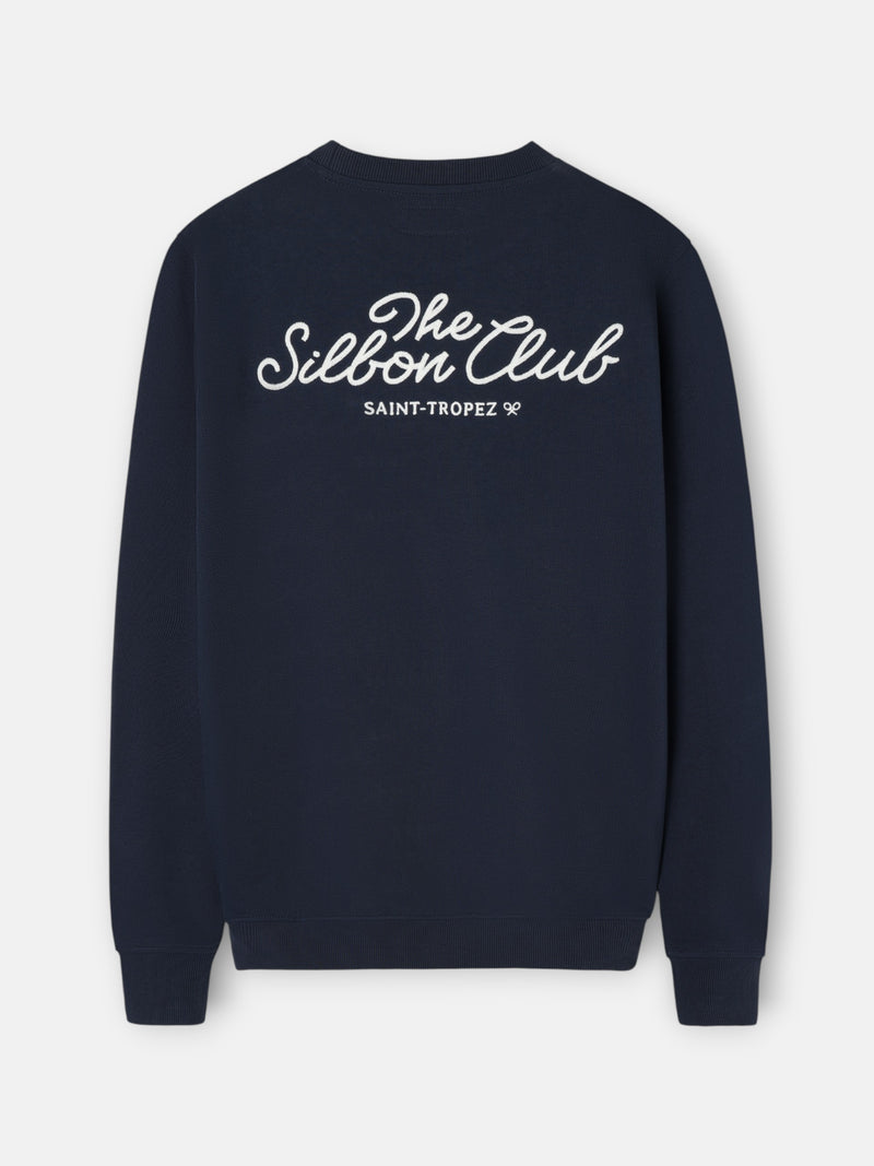 Navy blue Saint Tropez club sweatshirt