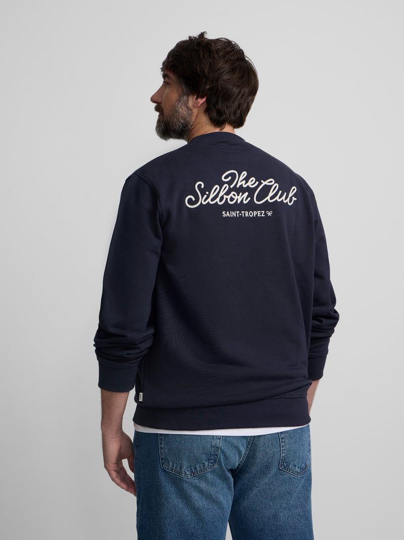 Sudadera club Saint Tropez azul marino