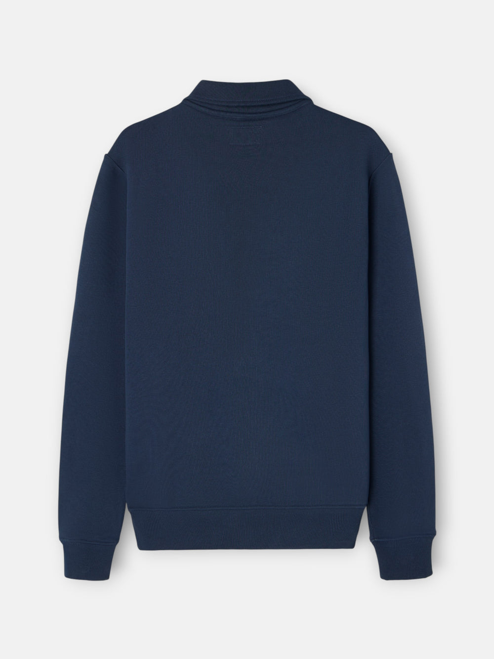 Sweatshirt meia-fecho minilogo azul-marinho