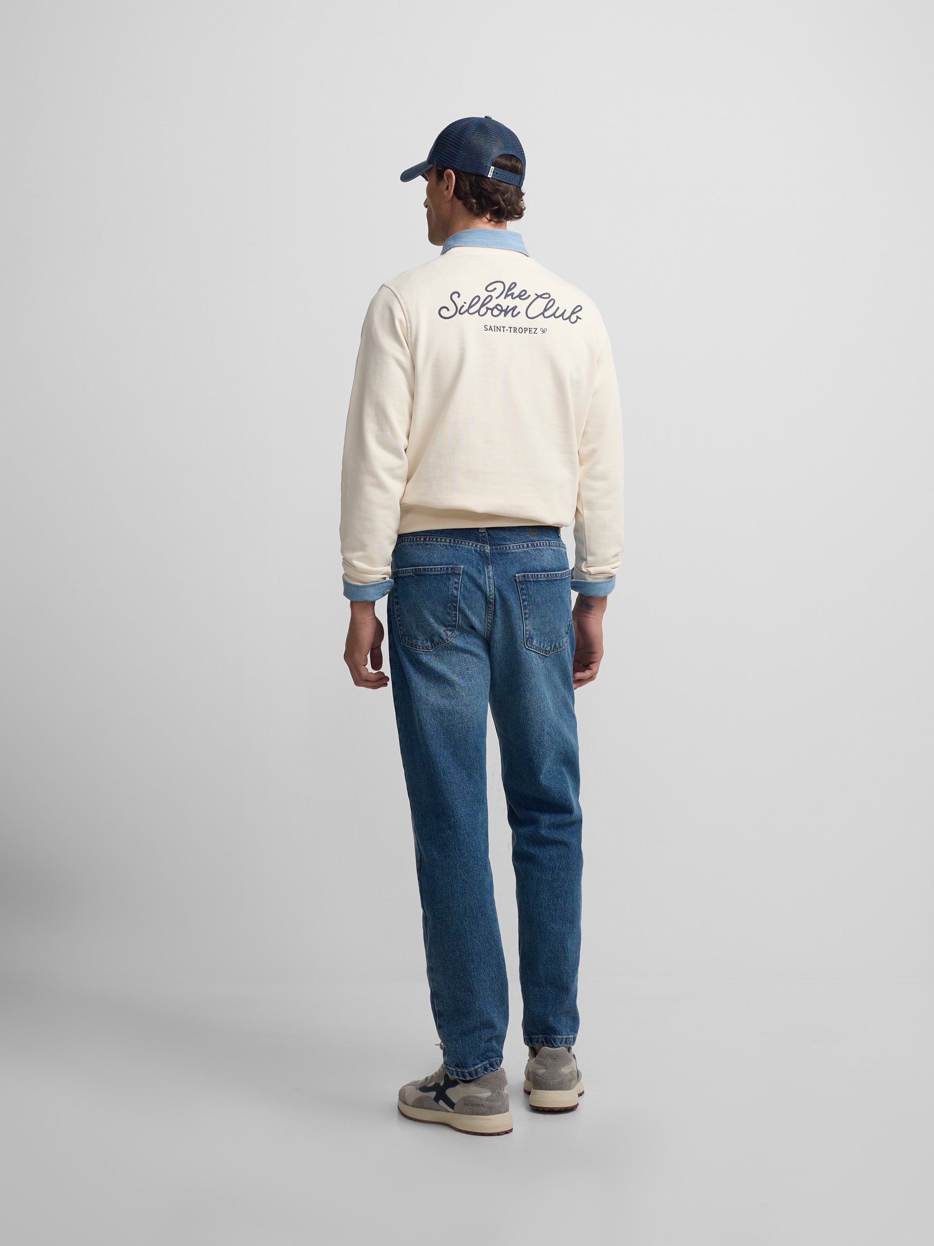 Sudadera club Saint Tropez crema