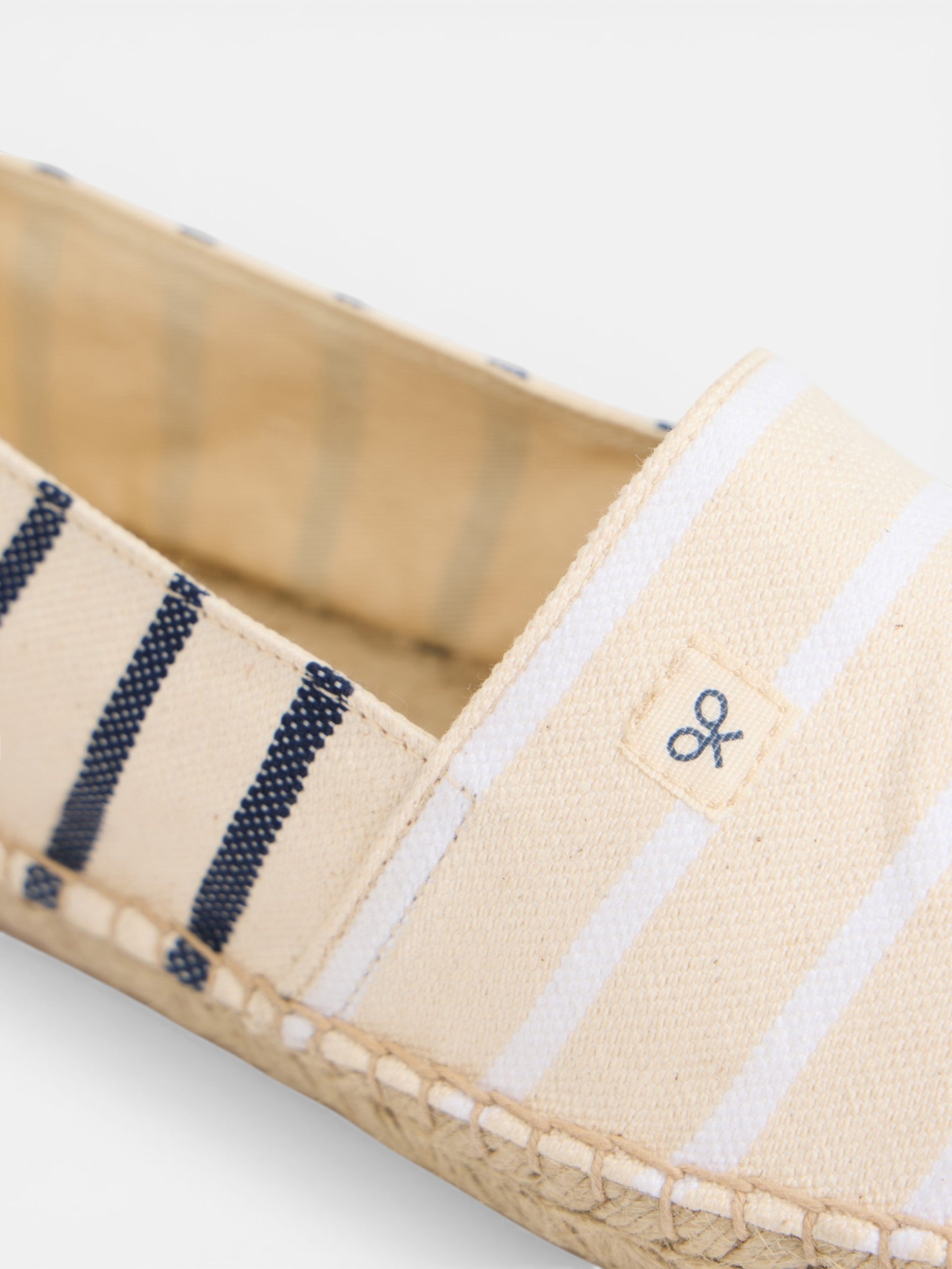 Alpargata rayas azul marino blanco