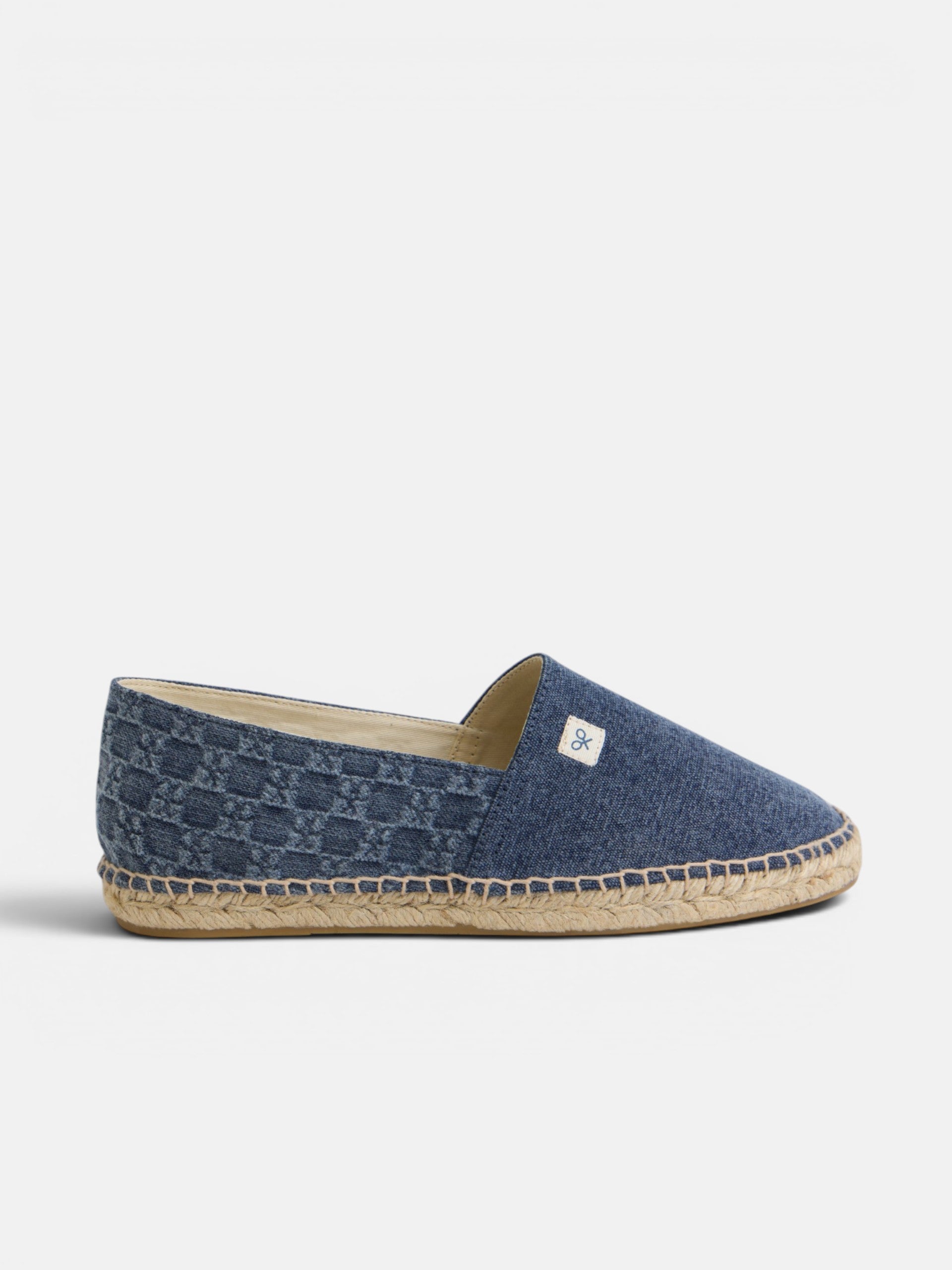 Navy blue minilogo espadrille