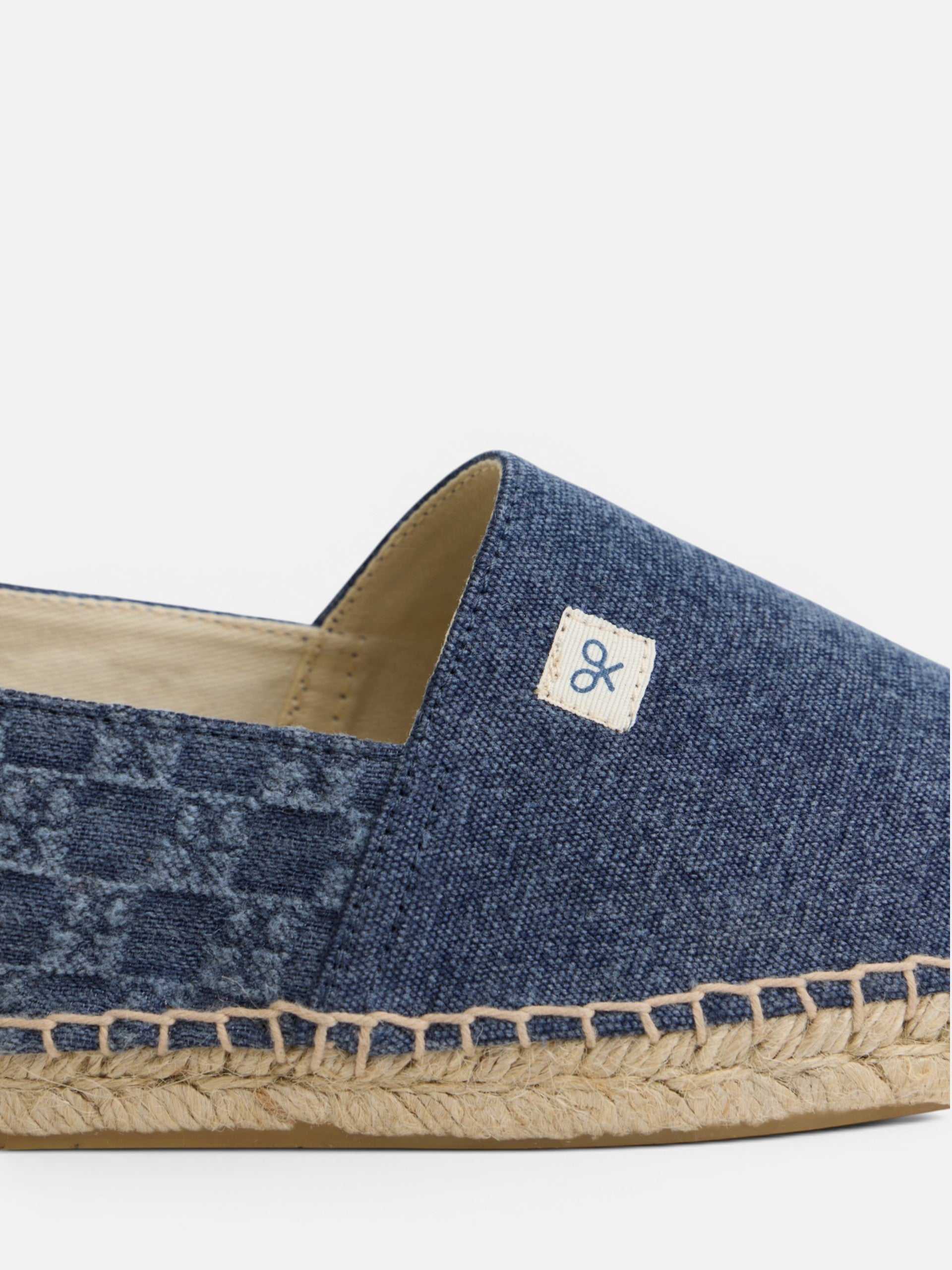 Navy blue minilogo espadrille