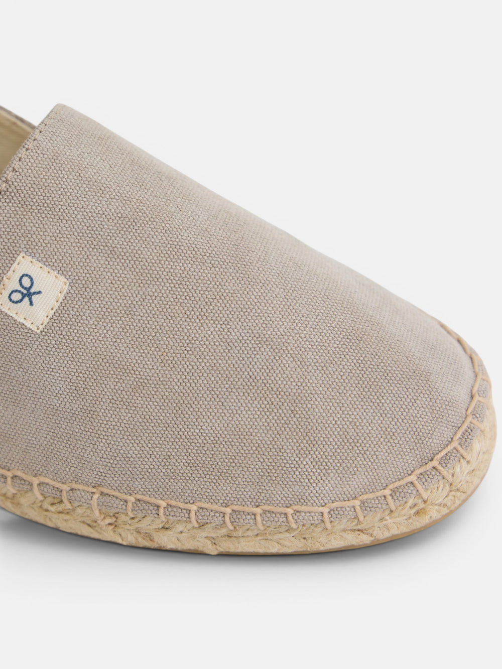 Alpargata minilogo marron claro