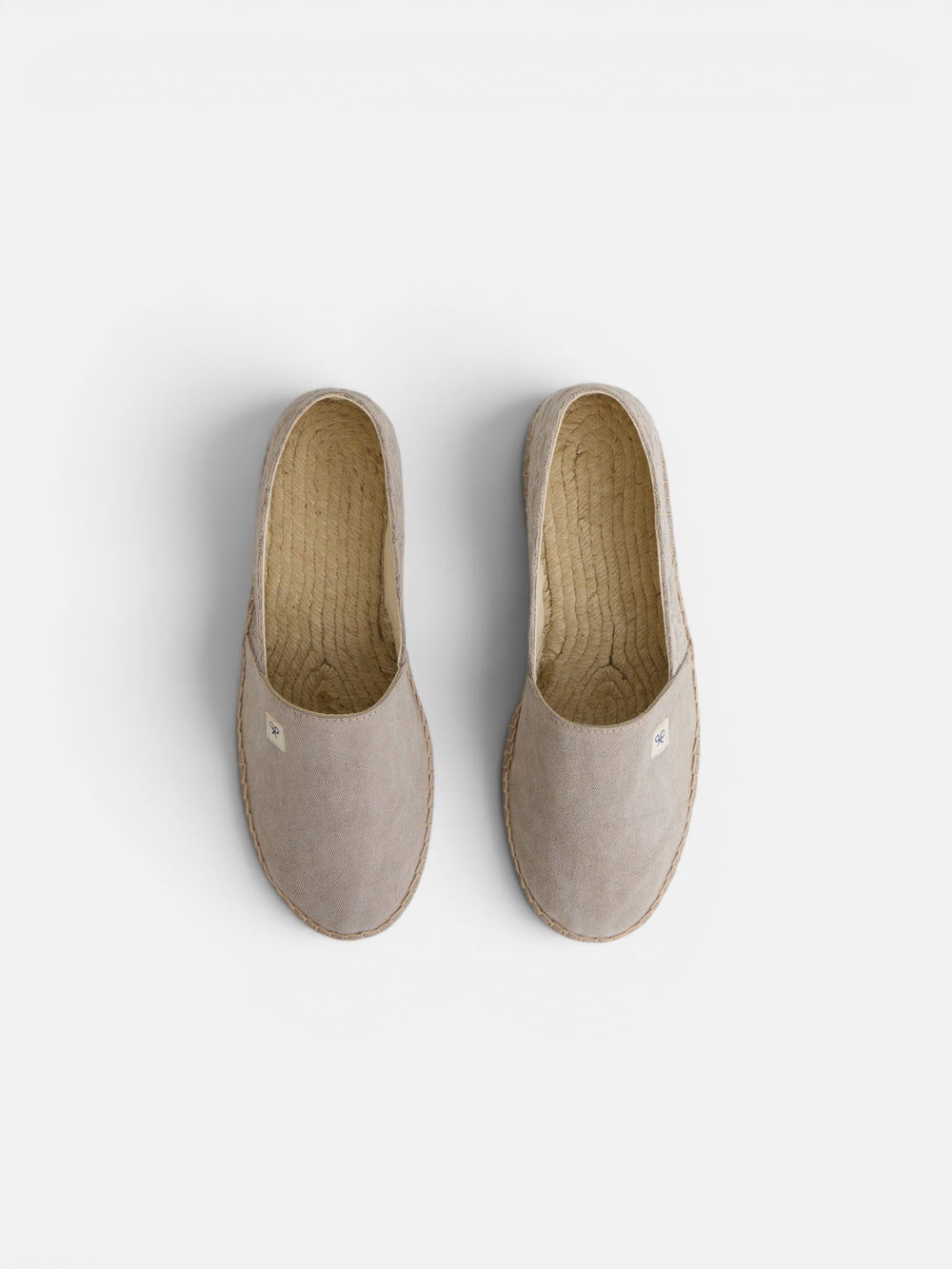 Alpargata minilogo marron claro