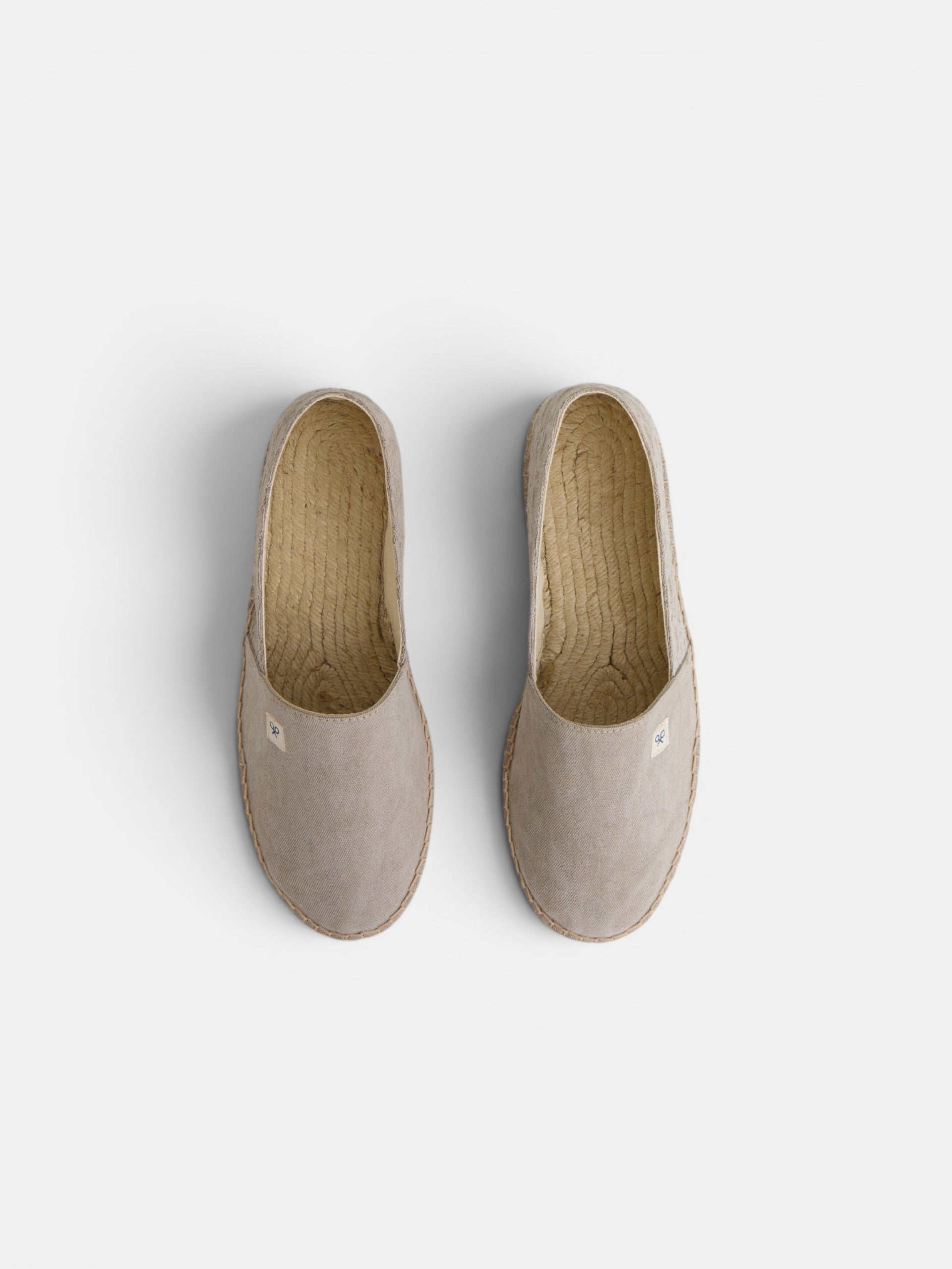 Alpargata minilogo marron claro