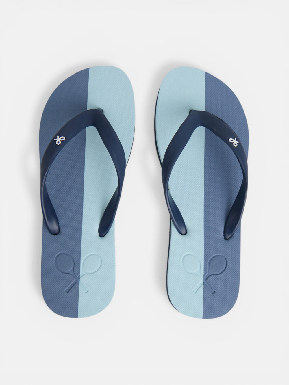 Chanclas raqueta bicolor azul