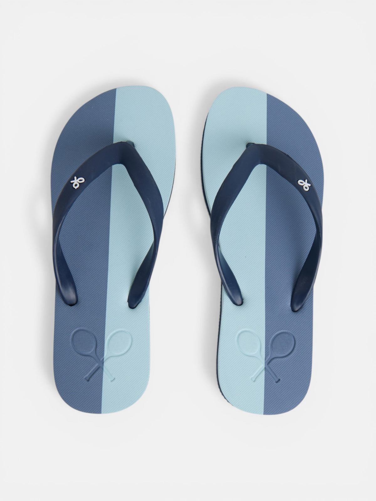 Chanclas raqueta bicolor azul