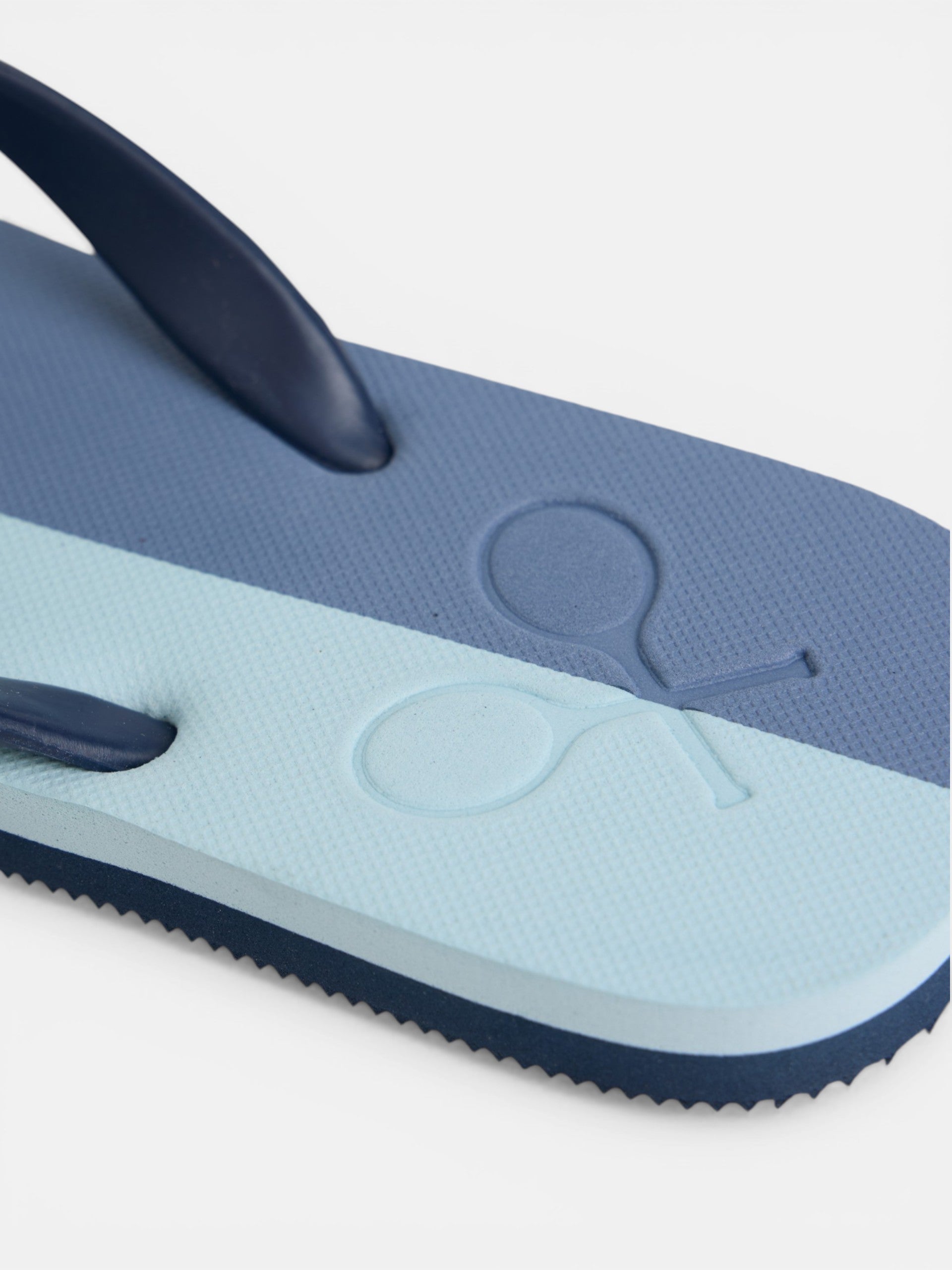 Chanclas raqueta bicolor azul