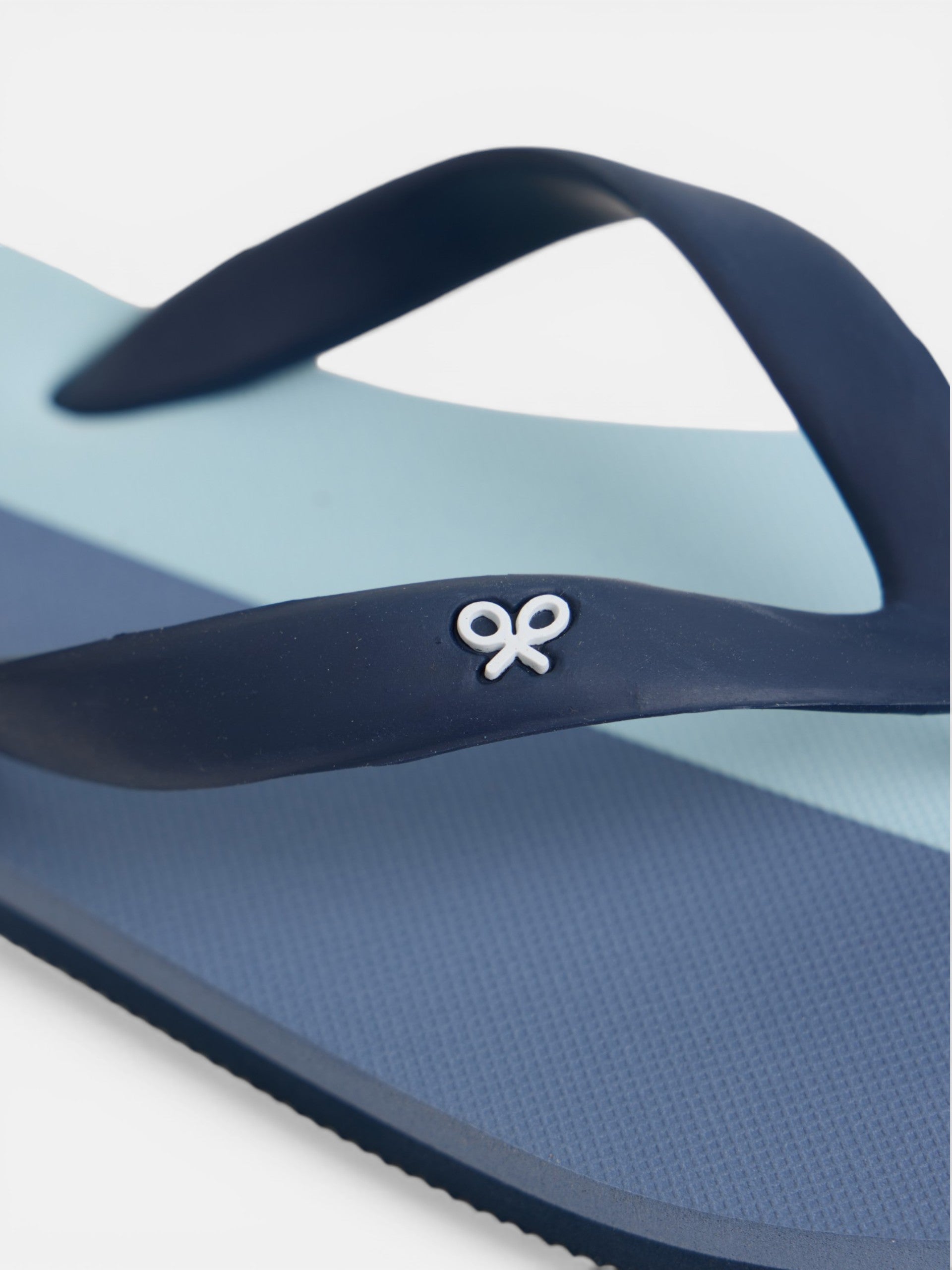 Chanclas raqueta bicolor azul