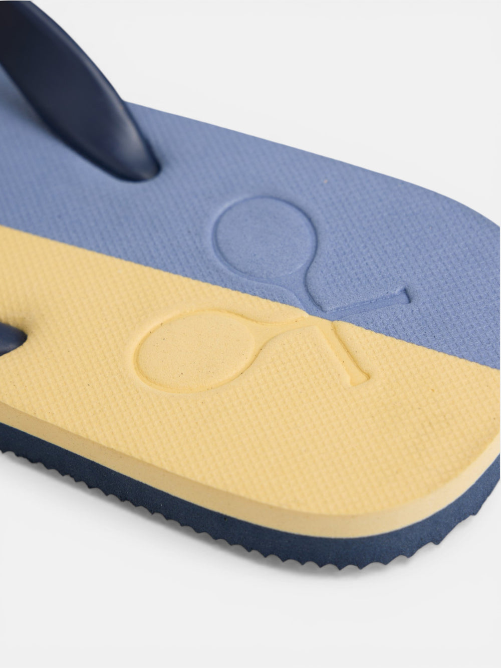 Chanclas raqueta bicolor amarillo