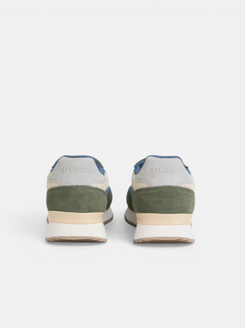 Baskets de course raquette vertes