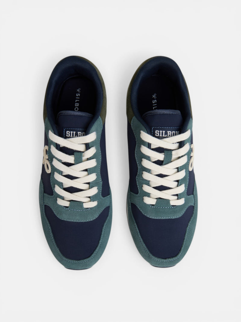 Sapatilha de corrida estilo azul-marinho