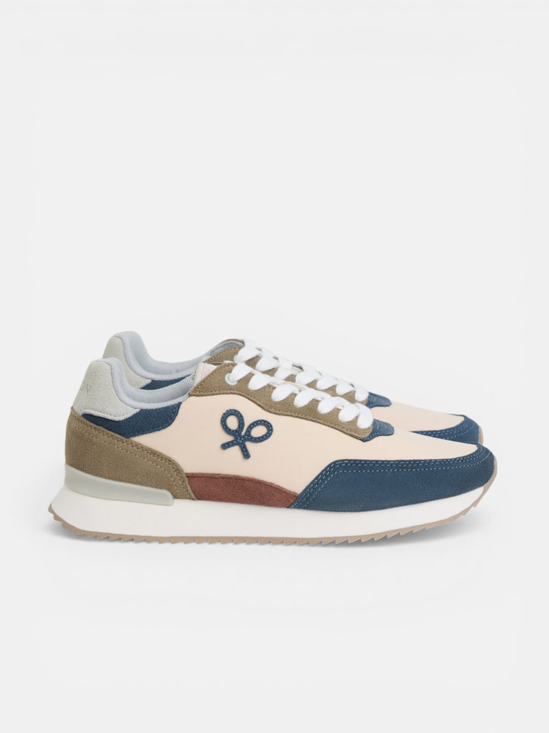 Baskets de course raquette beige