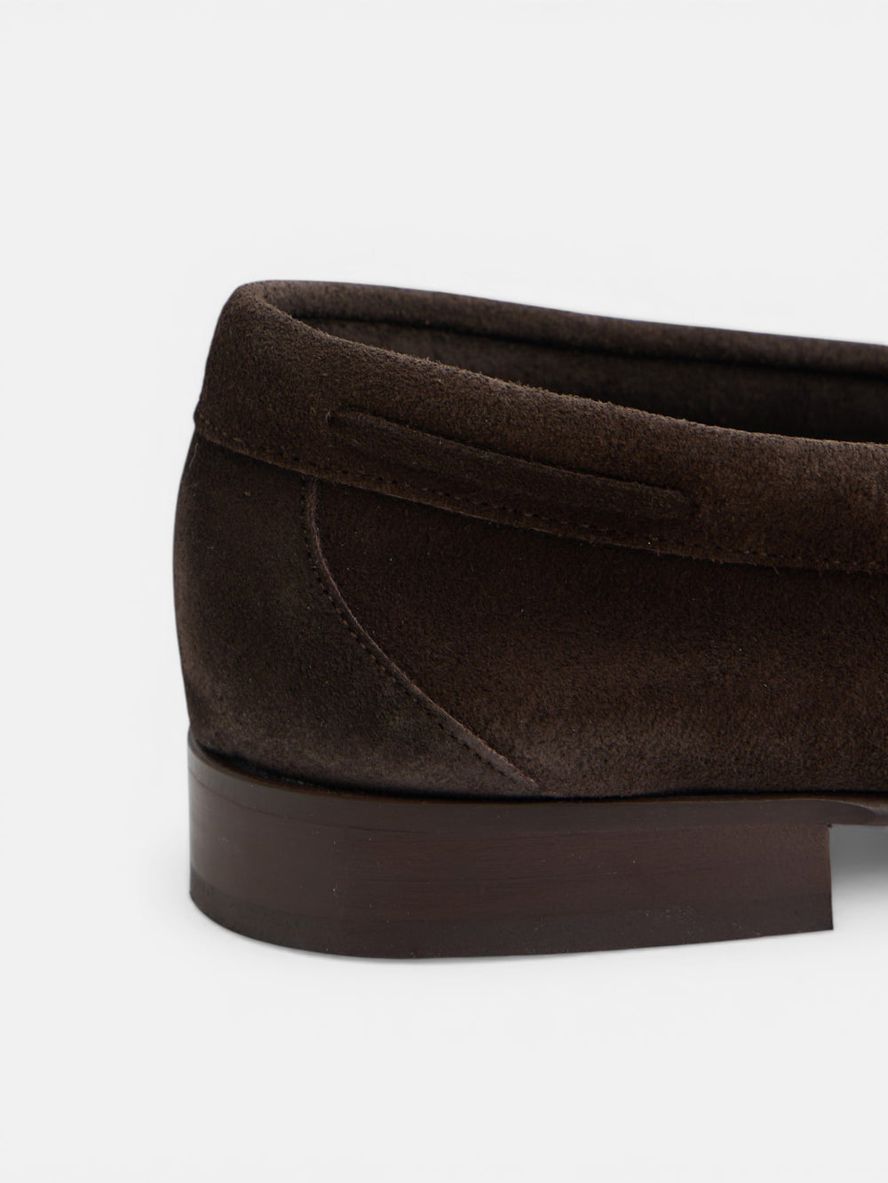 Zapato ante lazo marron oscuro