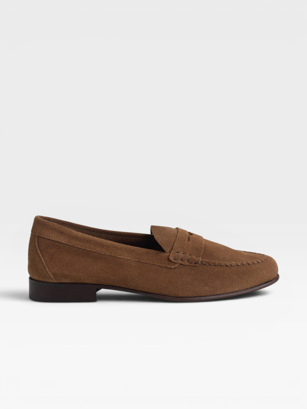 Brown suede Venetian loafer