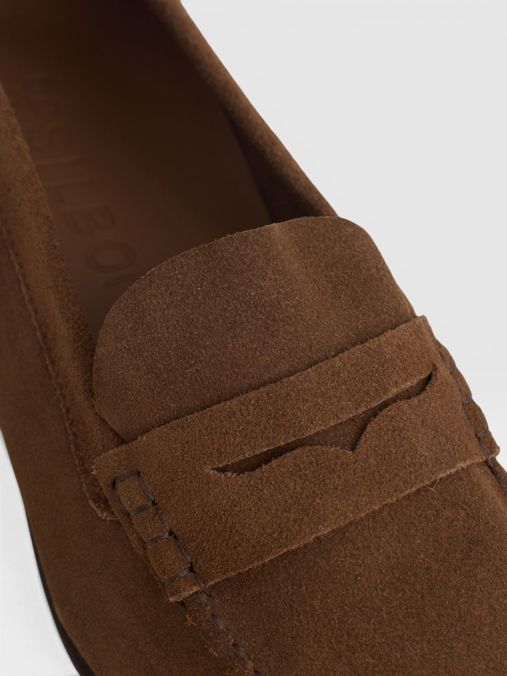 Brown suede Venetian loafer