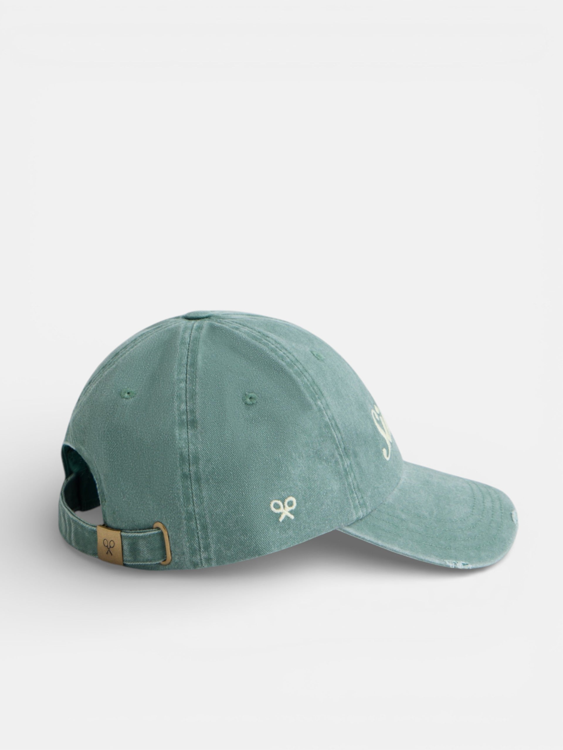 Green medium embroidered cap