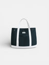 Tote bag clássico bicolor azul-marinho