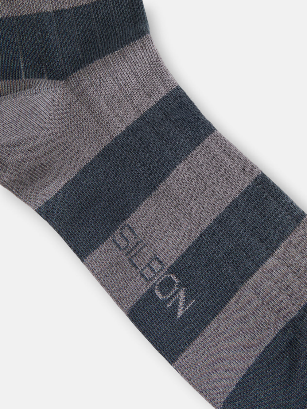 Calcetin raya ancha bicolor verde