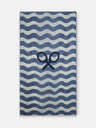 Serviette Silbon vagues bleu vert