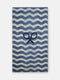 Serviette Silbon vagues bleu vert
