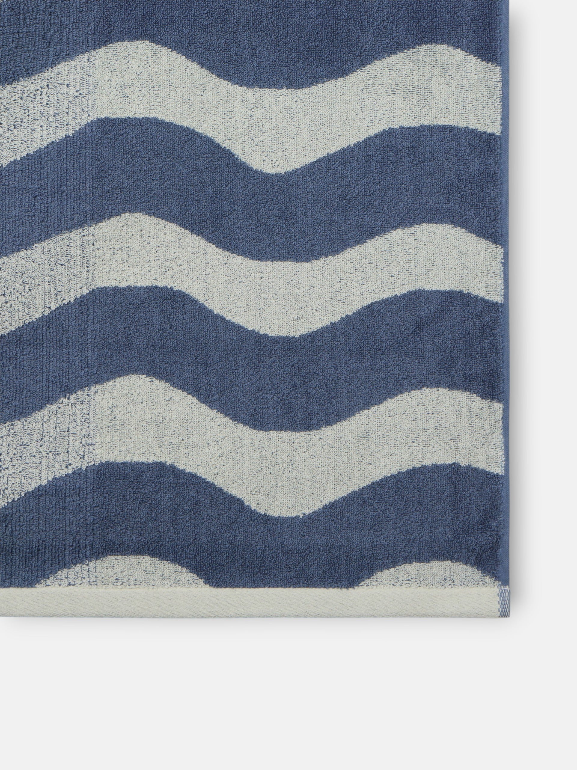 Serviette Silbon vagues bleu vert