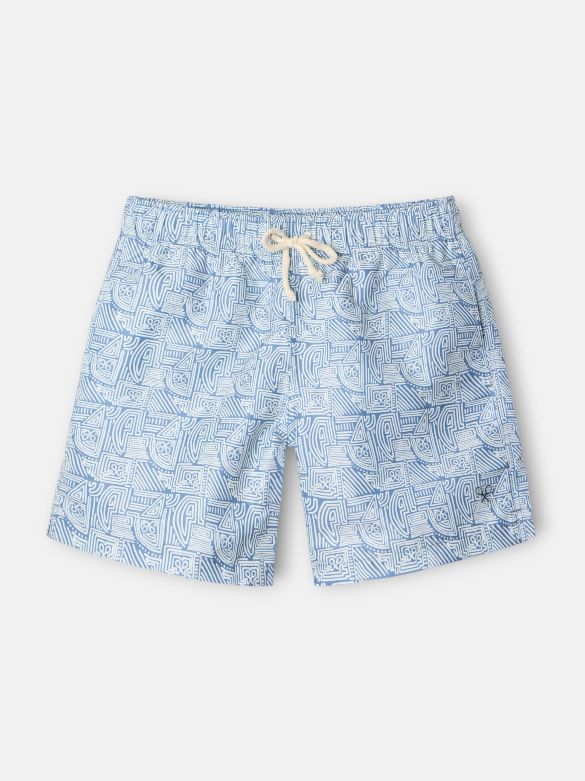 Light blue geometric SB swimsuit