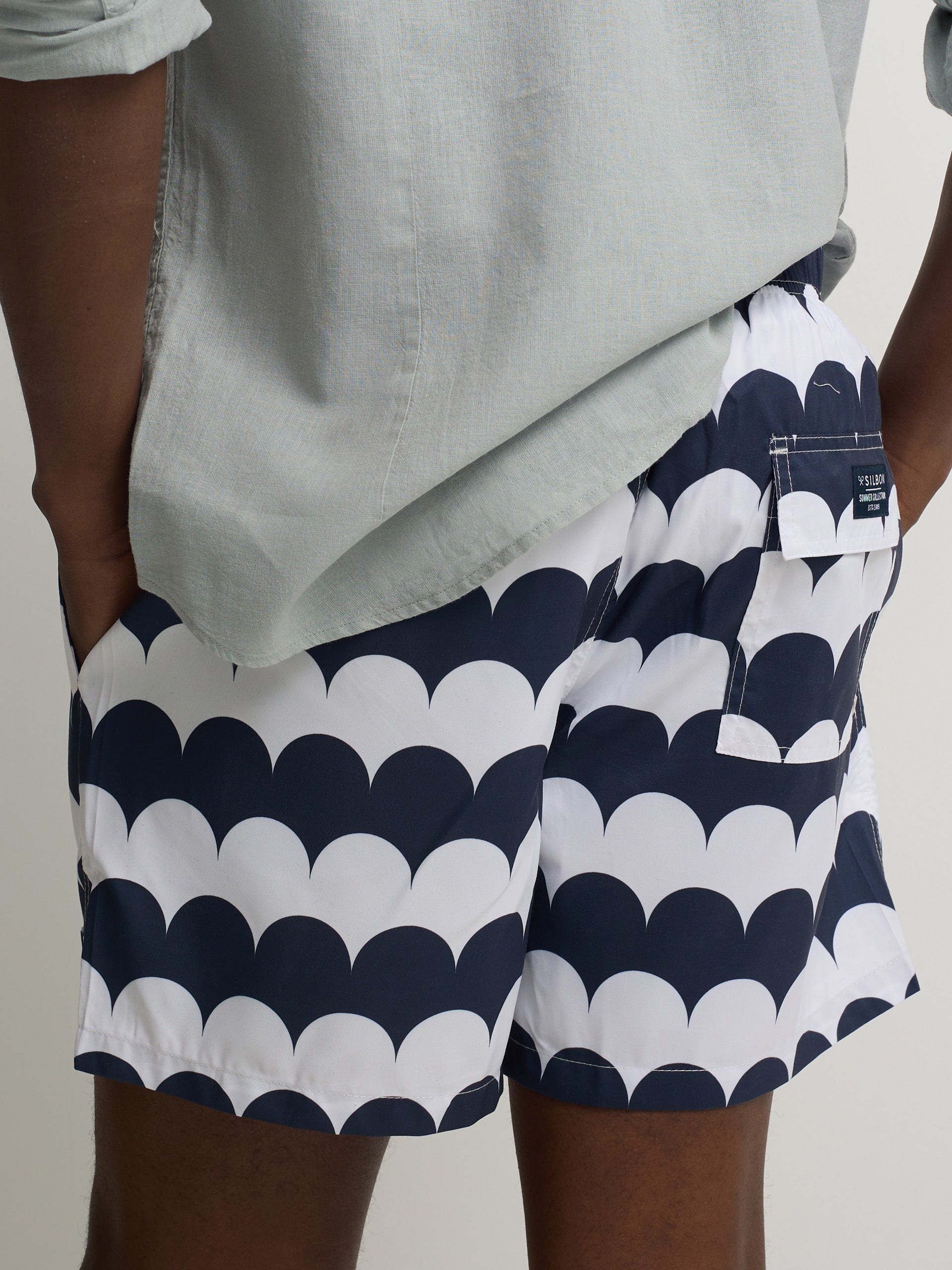 Bañador maxiolas azul marino