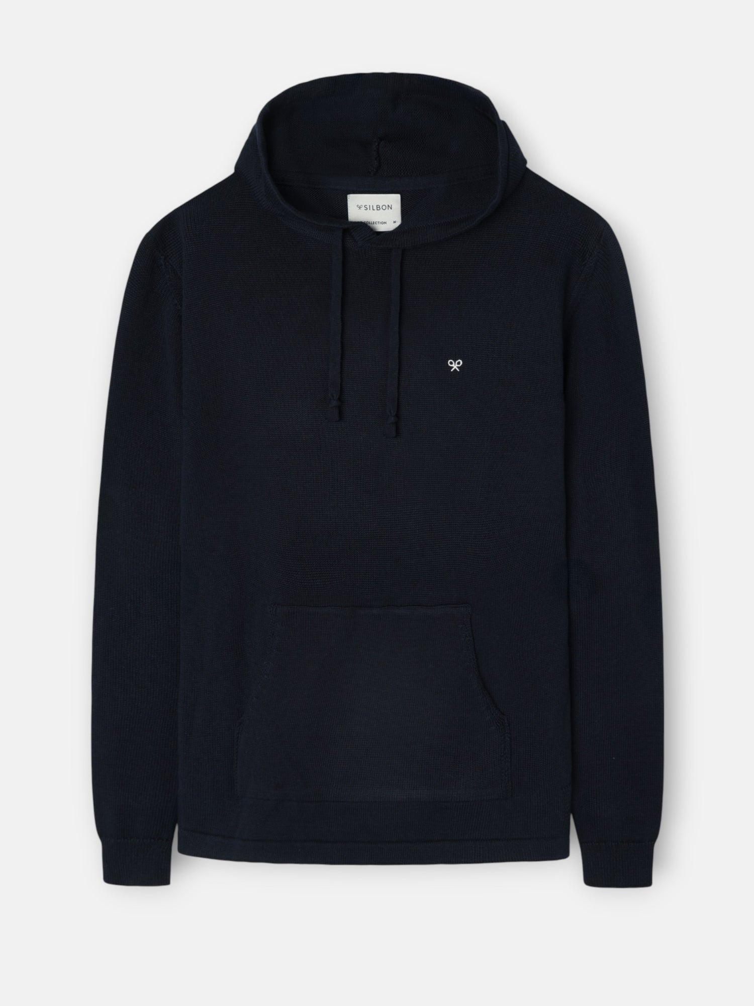 Jersey liso capucha azul marino