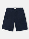 Navy blue pocket Bermuda shorts
