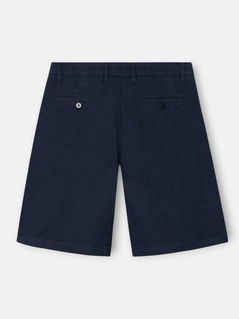 Navy blue pocket Bermuda shorts