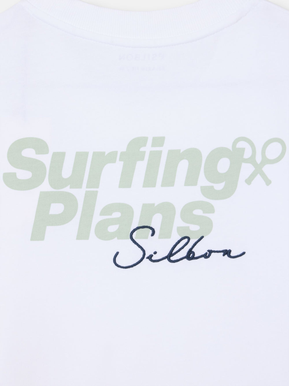 Camiseta relaxed fit surfing plans blanco