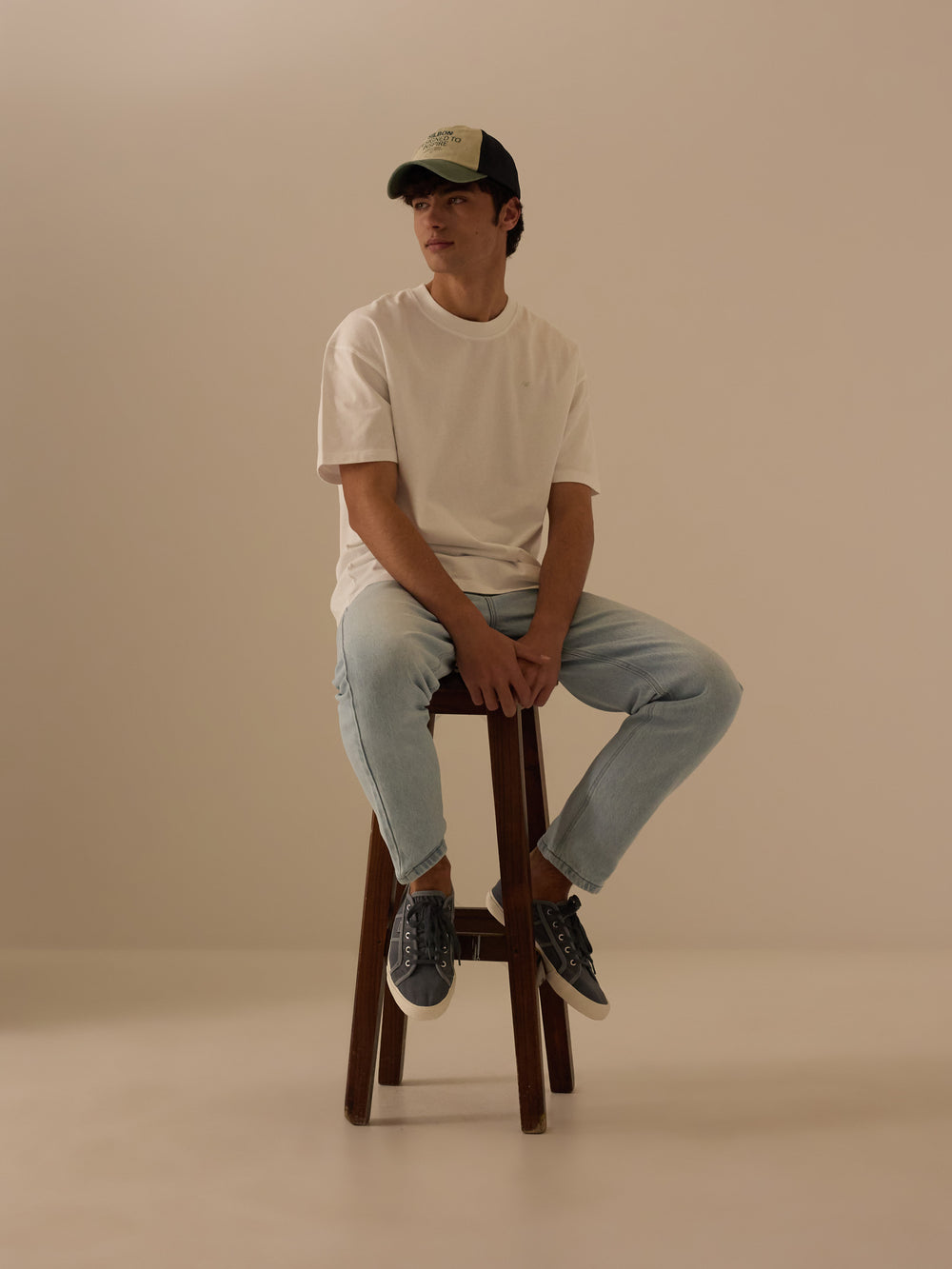 Camiseta relaxed fit surfing plans blanco