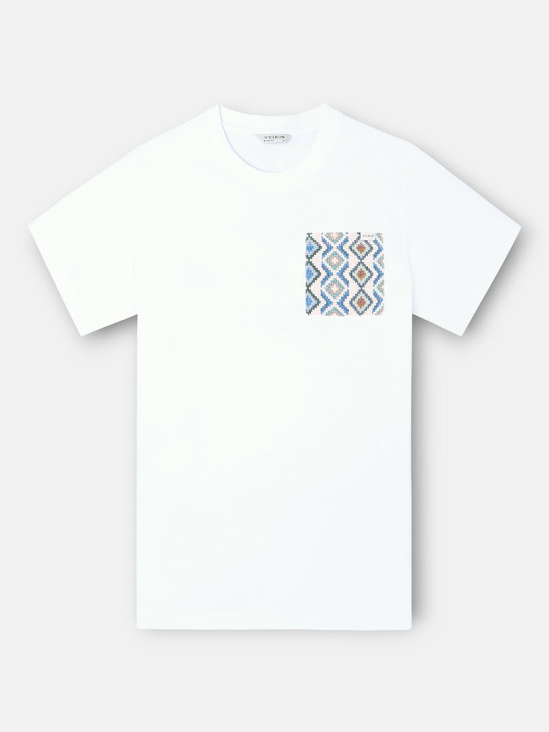 Camiseta bolso étnico branco