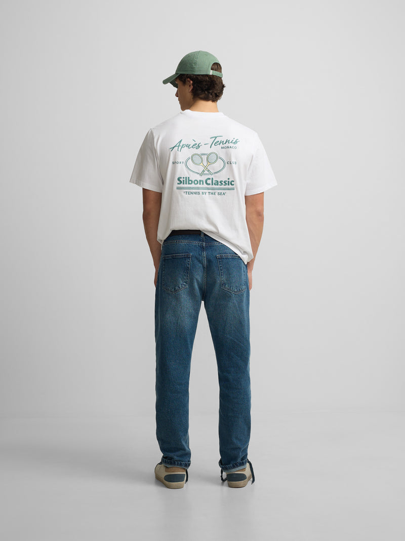 Camiseta apres tennis blanco
