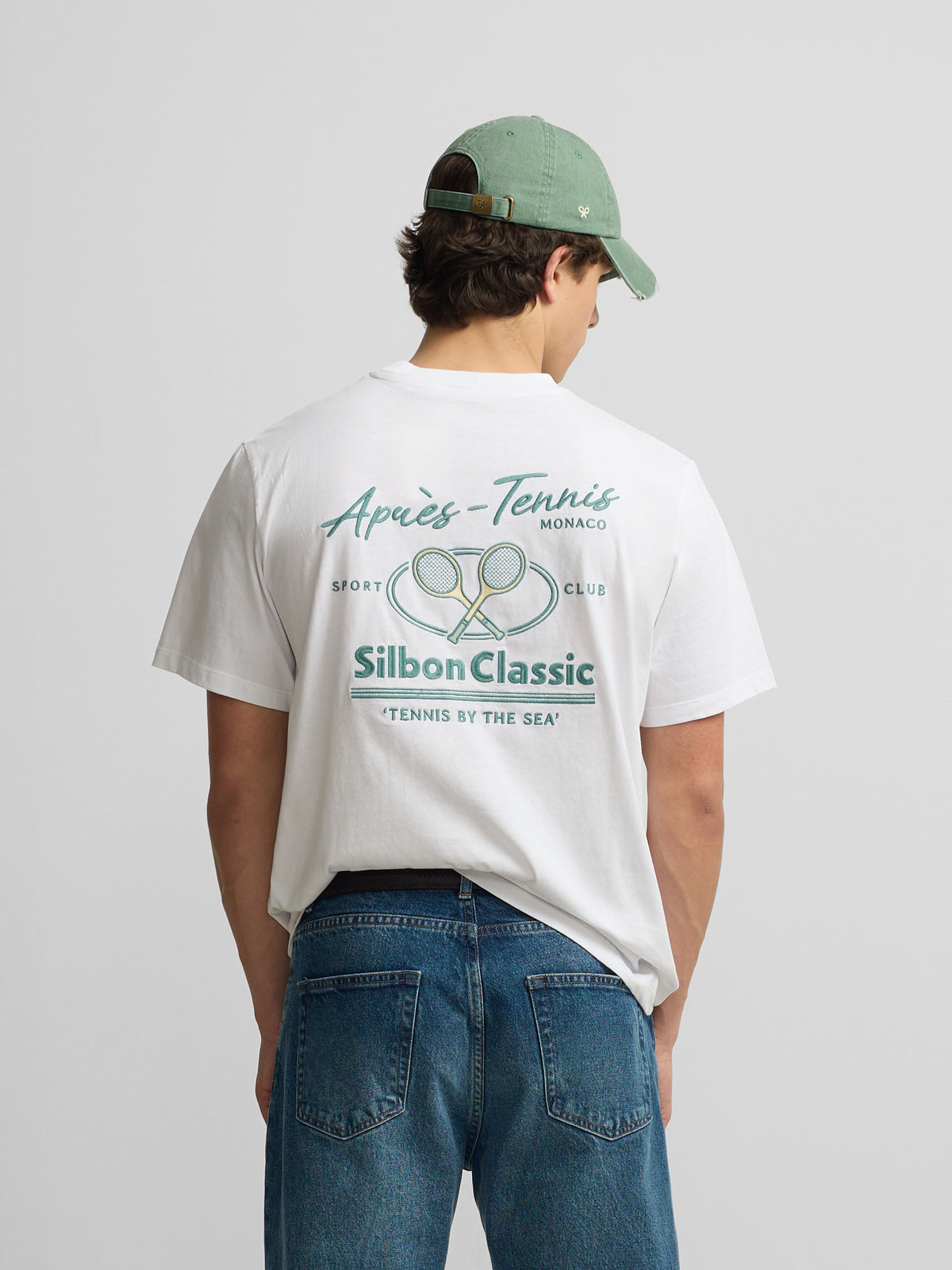T-shirt après ténis branco