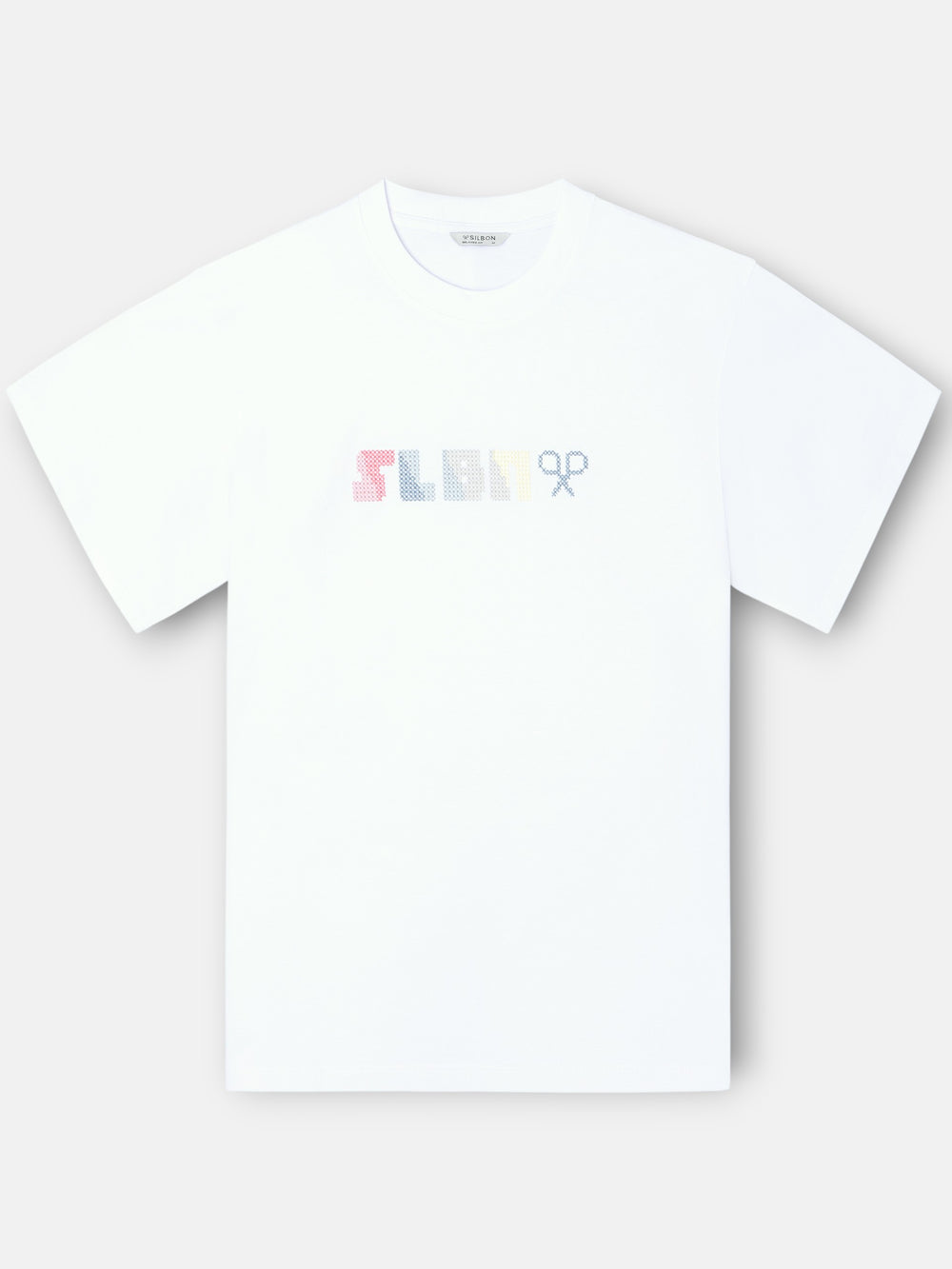 T-shirt relaxed fit slbn cross branco