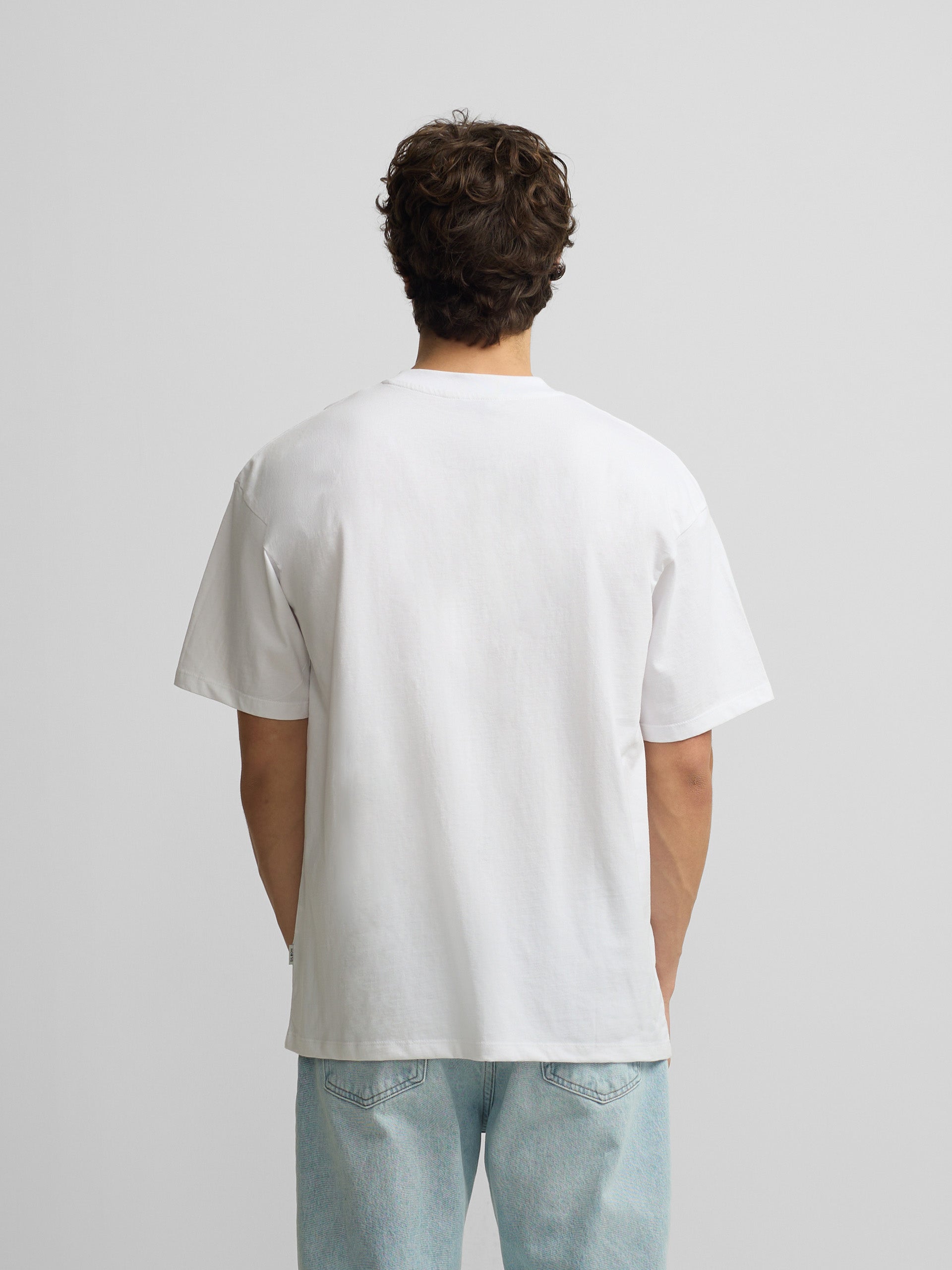 Camiseta relaxed fit slbn cross blanco